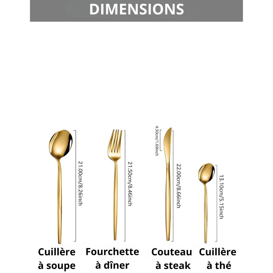 COUVERTS DE TABLE | SET DE 24