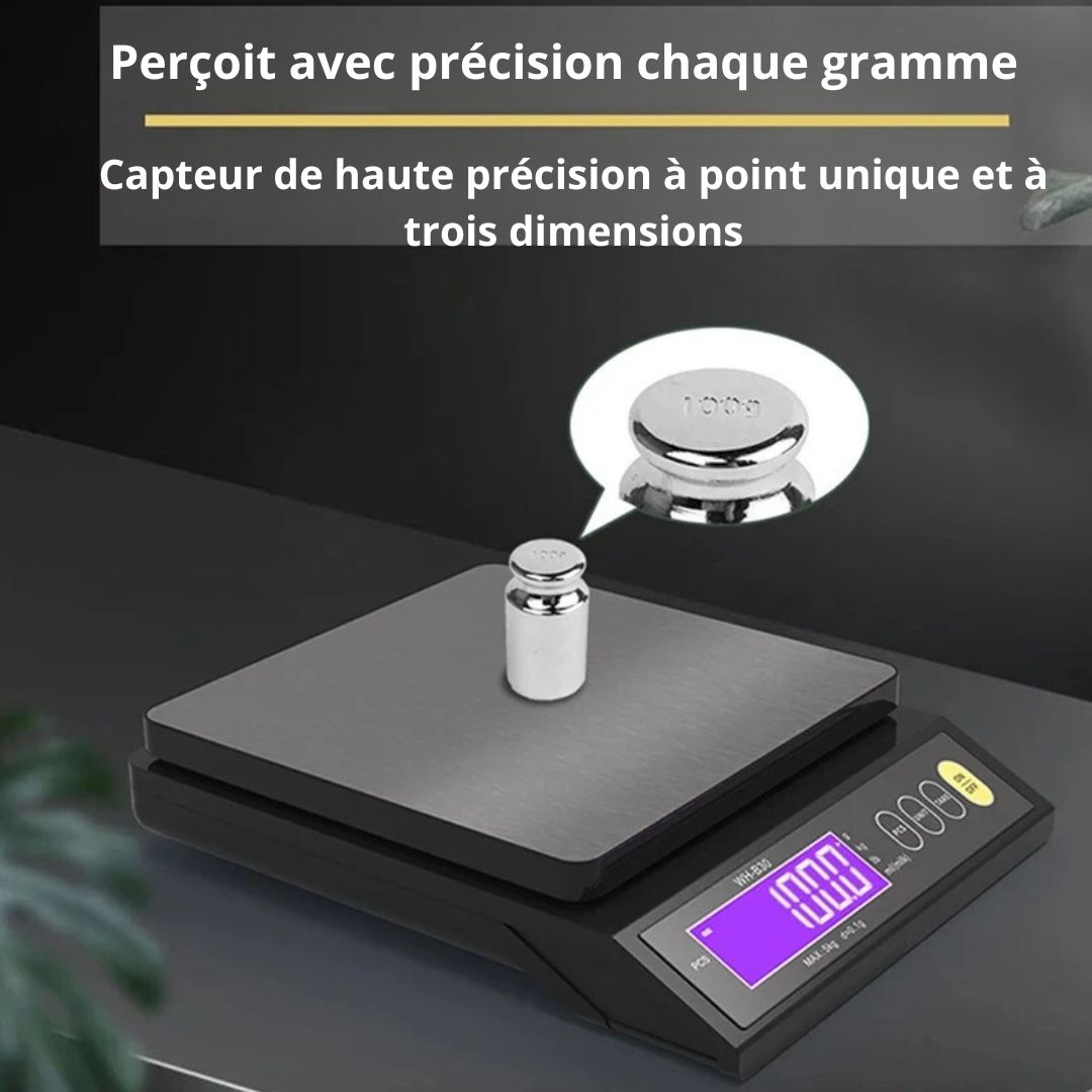 BALANCE DE CUISINE I NUMÉRIQUE- WATERPROOF- ECRAN LCD