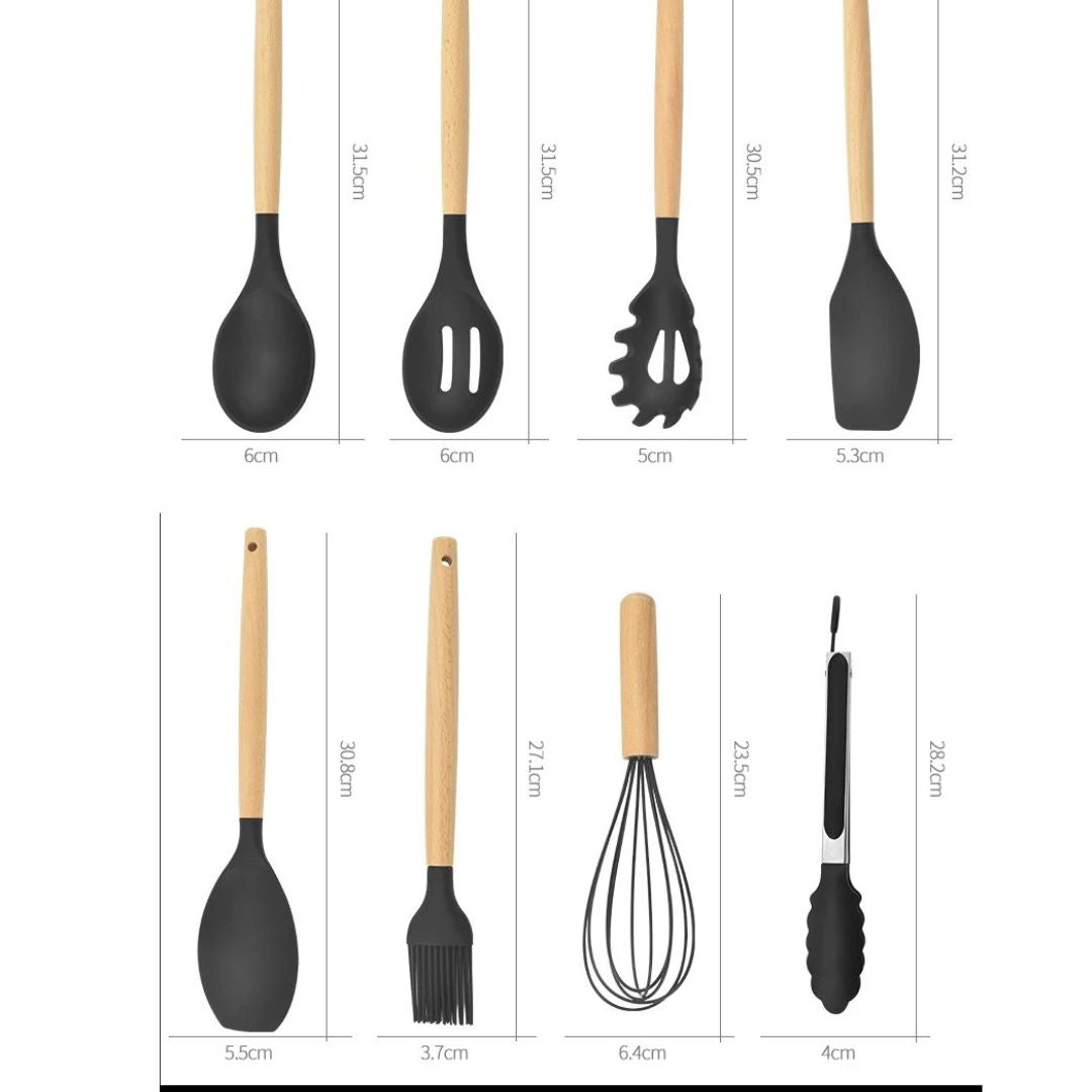 USTENSILES DE CUISINE I SET EN SILICONE